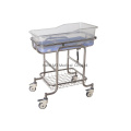 Movable Adjustable Stainless Steel Infant Baby Crib for Hospital